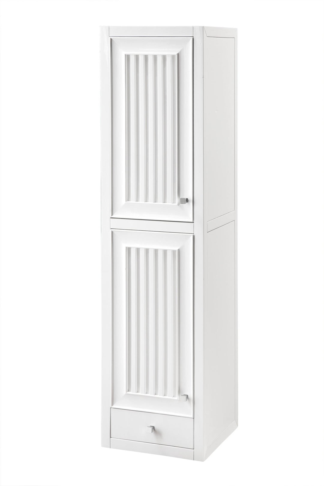 Athens 15" Tower Hutch - Left, Glossy White