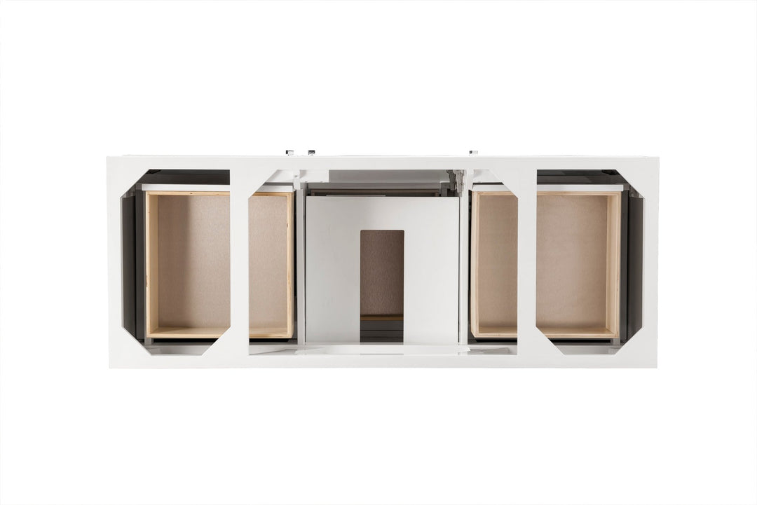 Athens 60" Single Vanity Cabinet, Glossy White