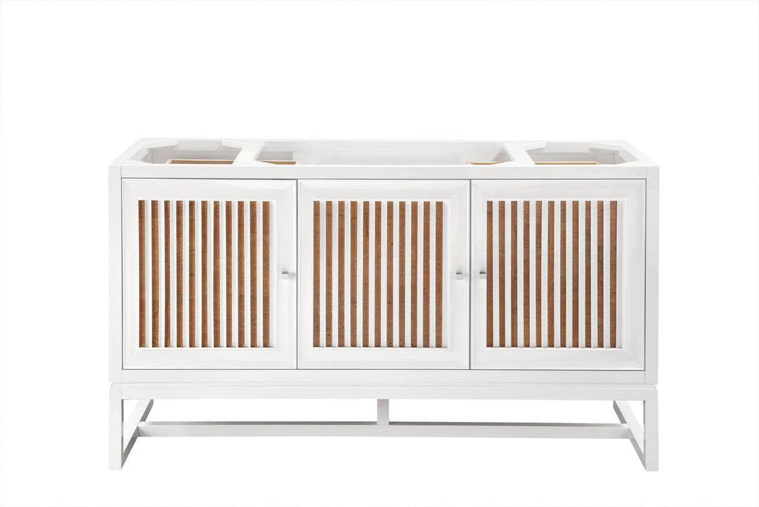 Athens 60" Single Vanity Cabinet, Glossy White