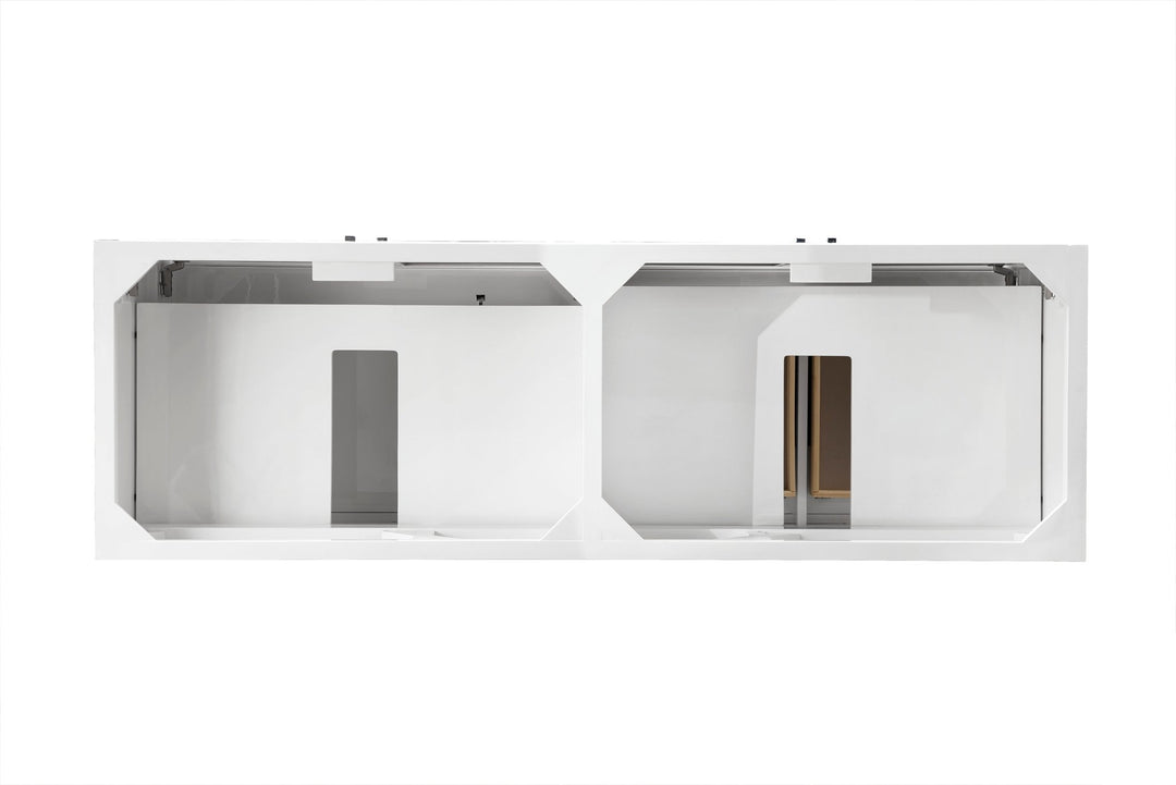 Athens 72" Double Vanity Cabinet, Glossy White
