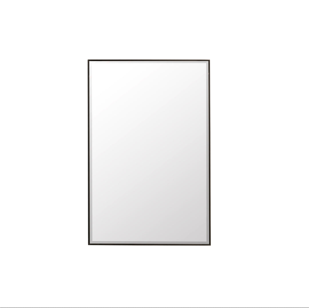 Rohe 26" Rectangular Mirror, Matte Black