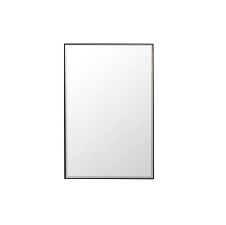 Rohe 26" Rectangular Mirror, Matte Black