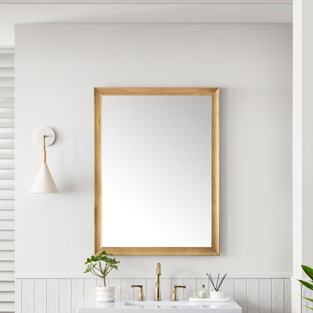 Glenbrooke 30" Mirror, Light Natural Oak