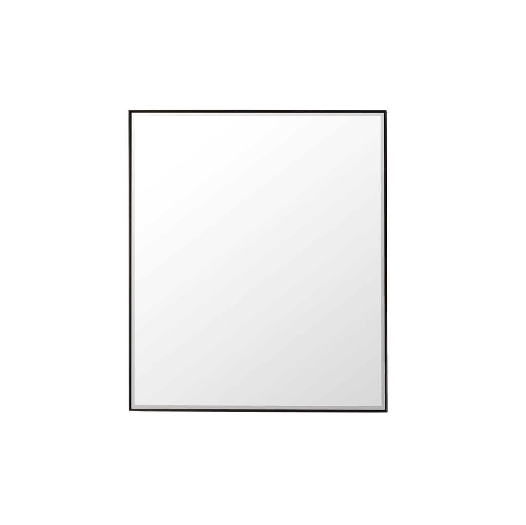 Rohe 36" Rectangular Mirror, Matte Black