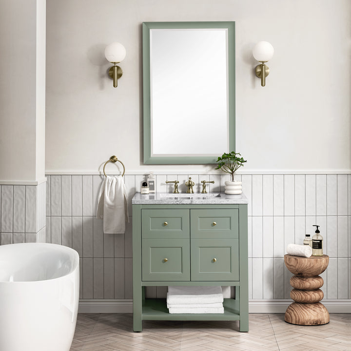 Breckenridge 30" Single Vanity Cabinet, Smokey Celadon