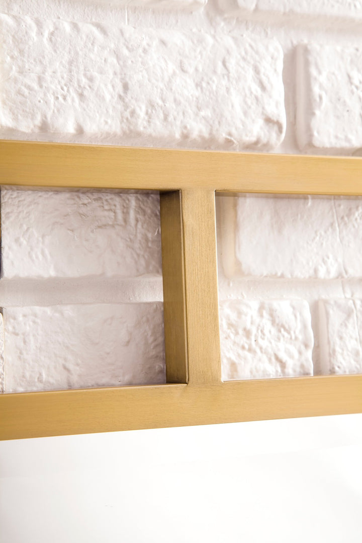 Boston 30" Rectangular Mirror, Radiant Gold