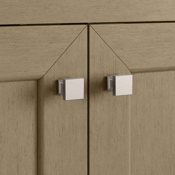 Chicago 36" Single Vanity, Walnut Whisper, w/ 3 CM Carrara Marble Top