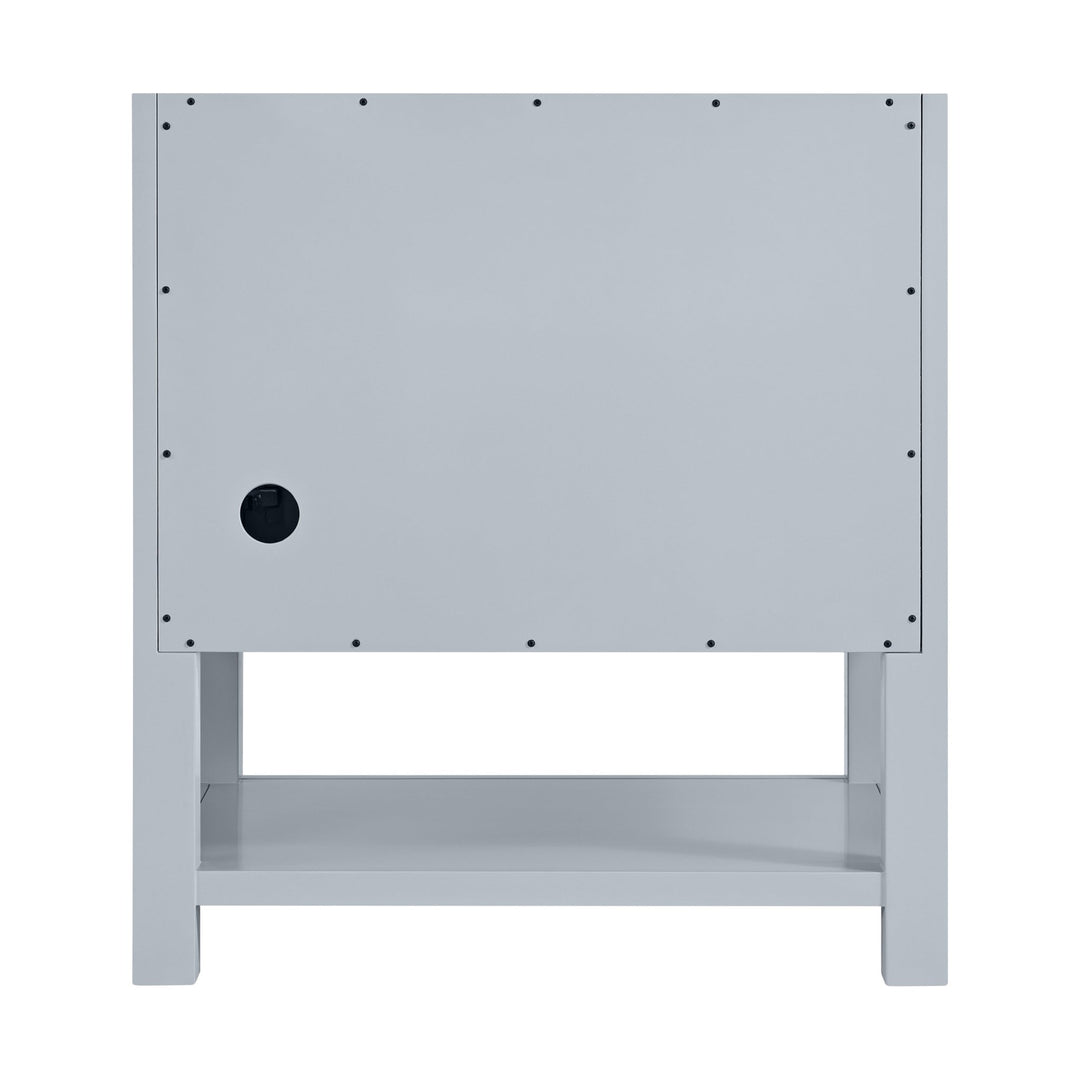 Breckenridge 30" Single Vanity, Serenity Blue, w/ 3 CM Charcoal Soapstone Quartz Top
