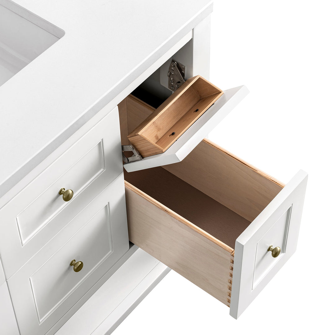 Breckenridge 36" Single Vanity Cabinet, Bright White