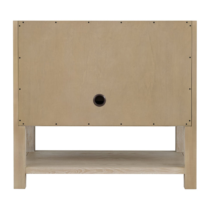 Breckenridge 36" Single Vanity, Whitewashed Oak w/ 3 CM Lime Delight Silestone Top