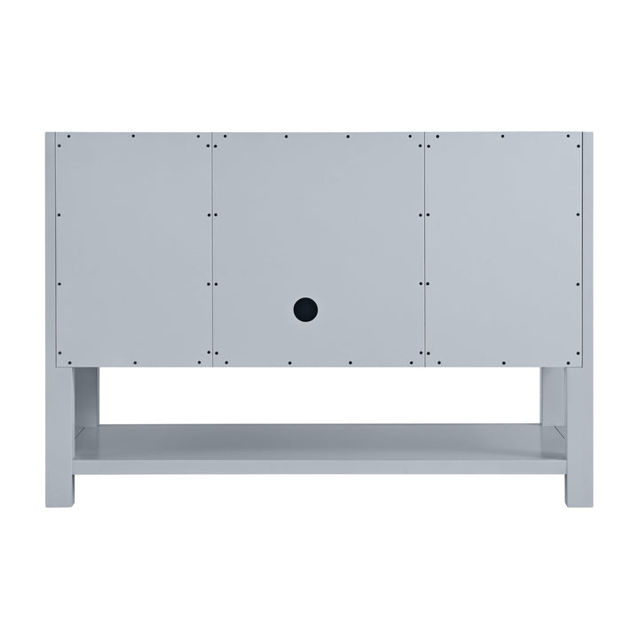 Breckenridge 48" Single Vanity, Serenity Blue, w/ 3 CM Victorian Silver Quartz Top