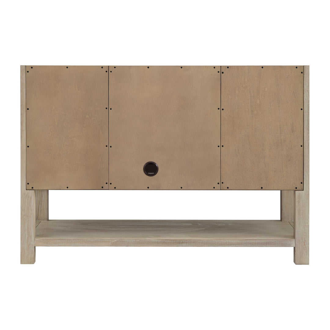 Breckenridge 48" Single Vanity, Whitewashed Oak w/ 3 CM Lime Delight Silestone Top