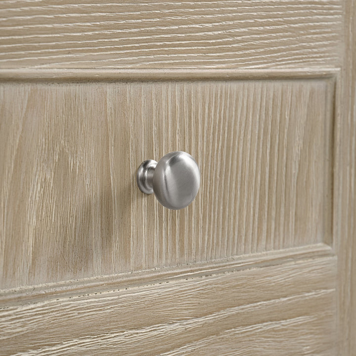 Breckenridge 60" Double Vanity, Whitewashed Oak, w/ 3 CM Arctic Fall Solid Surface Top
