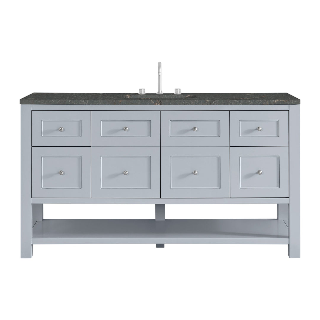 Breckenridge 60" Single Vanity, Serenity Blue w/ 3 CM Parisien Bleu Top w/ FreePower Wireless Charger