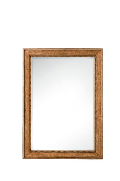 Bristol 29" Rectangular Mirror, Saddle Brown