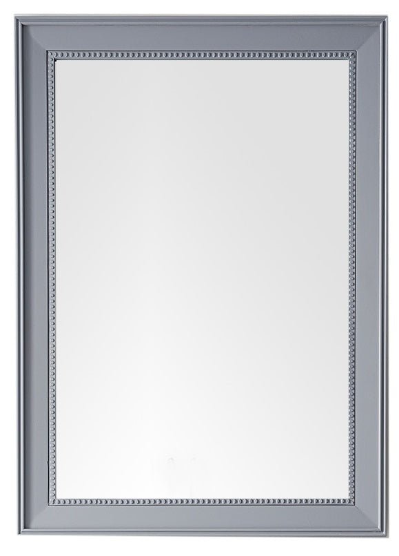 Bristol 29" Rectangular Mirror, Silver Gray