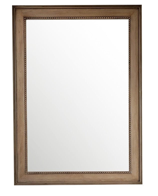 Bristol 29" Rectangular Mirror, Whitewashed Walnut