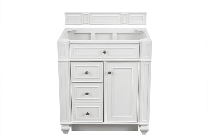 Bristol 30" Single Vanity Cabinet, Bright White