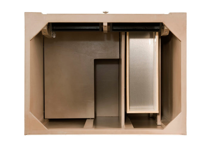 Bristol 30" Single Vanity Cabinet, Whitewashed Walnut