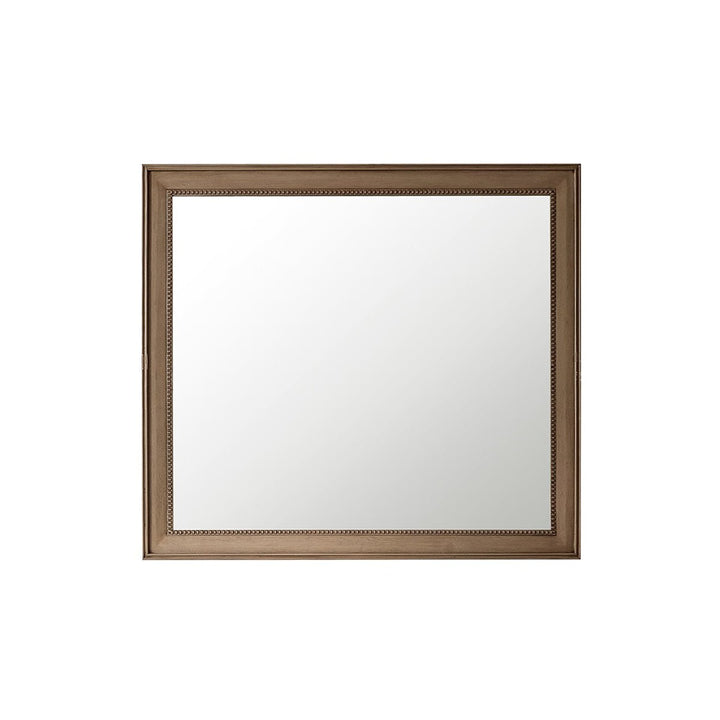 Bristol 44" Rectangular Mirror, Whitewashed Walnut