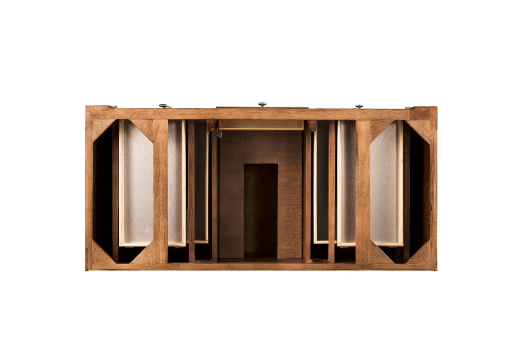 Bristol 48" Single Vanity Cabinet, Saddle Brown