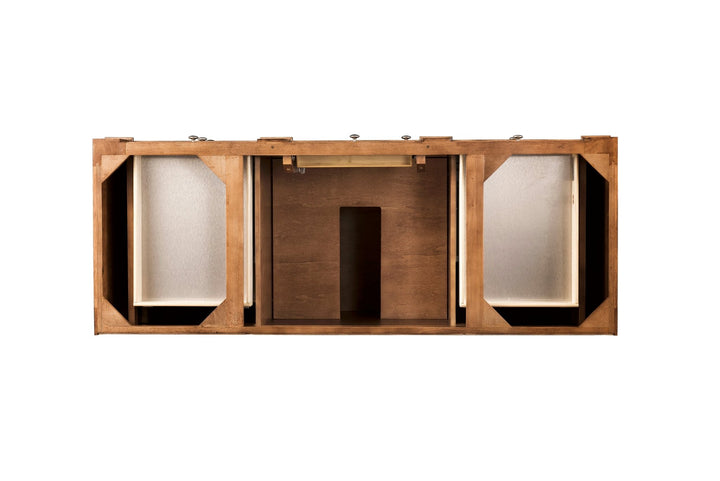 Bristol 60" Single Vanity Cabinet, Saddle Brown