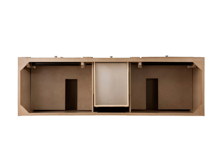 Bristol 72" Double Vanity Cabinet, Whitewashed Walnut