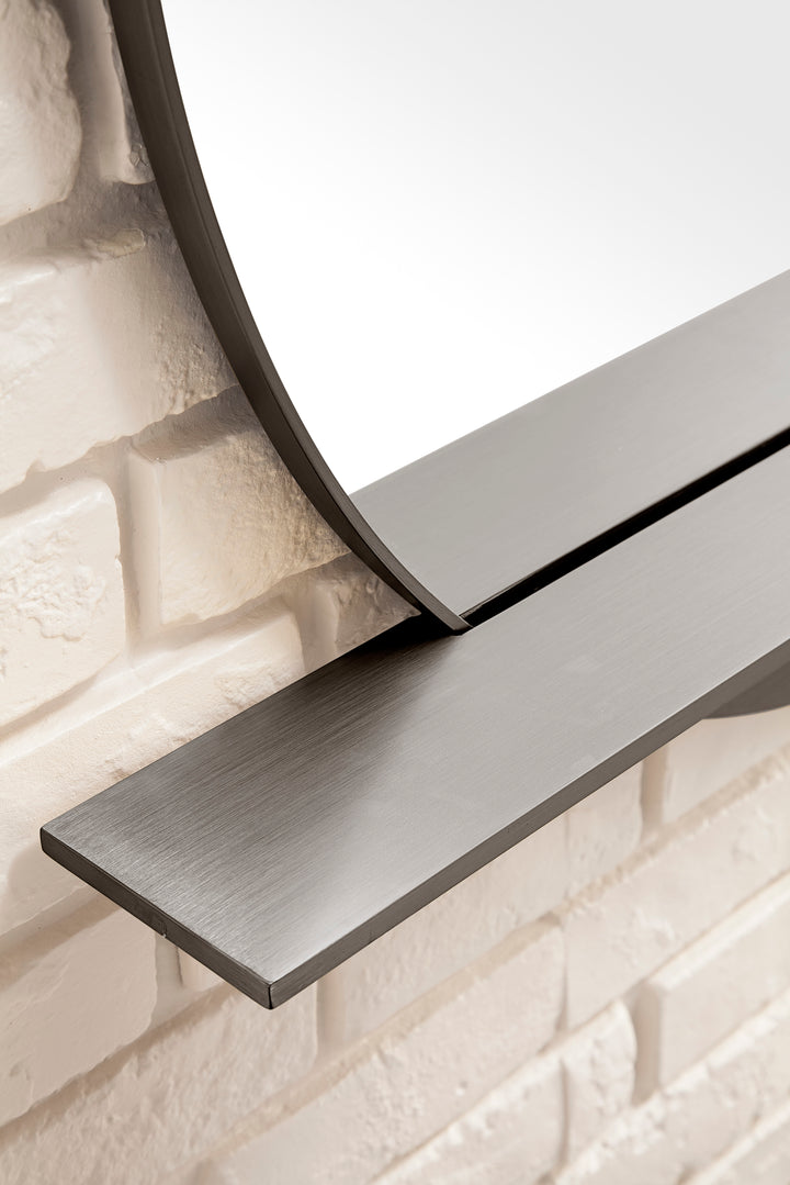 Platform 36" Mirror, Modern Iron