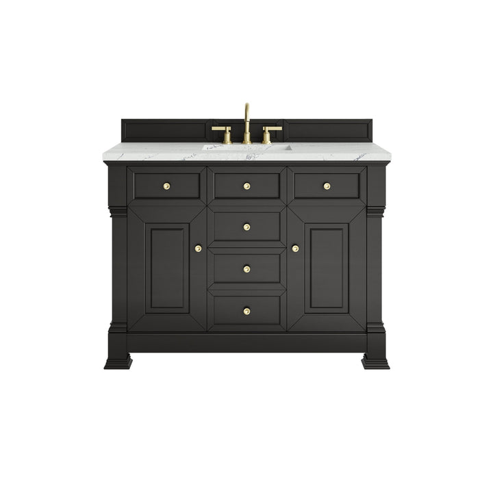 Brookfield 48" Single Vanity, Black Onyx w/ 3 CM Ethereal Noctis Silestone® Top