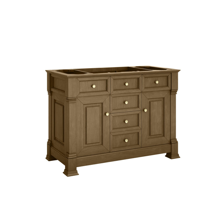 Brookfield 48" Single Vanity, Honey Oak w/ 3 CM Charcoal Soapstone Silestone® Top