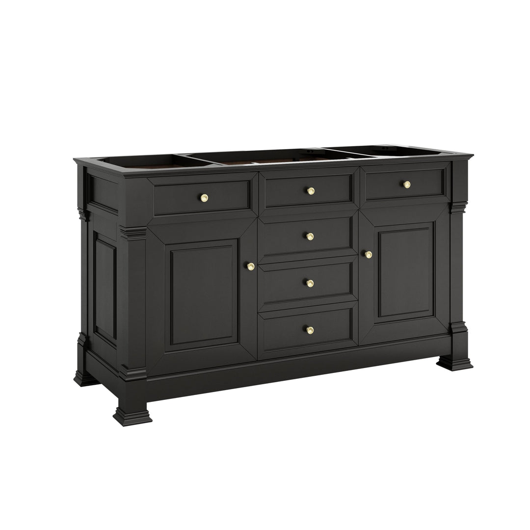 Brookfield 60" Single Vanity, Black Onyx w/ 3 CM Lime Delight Silestone® Top