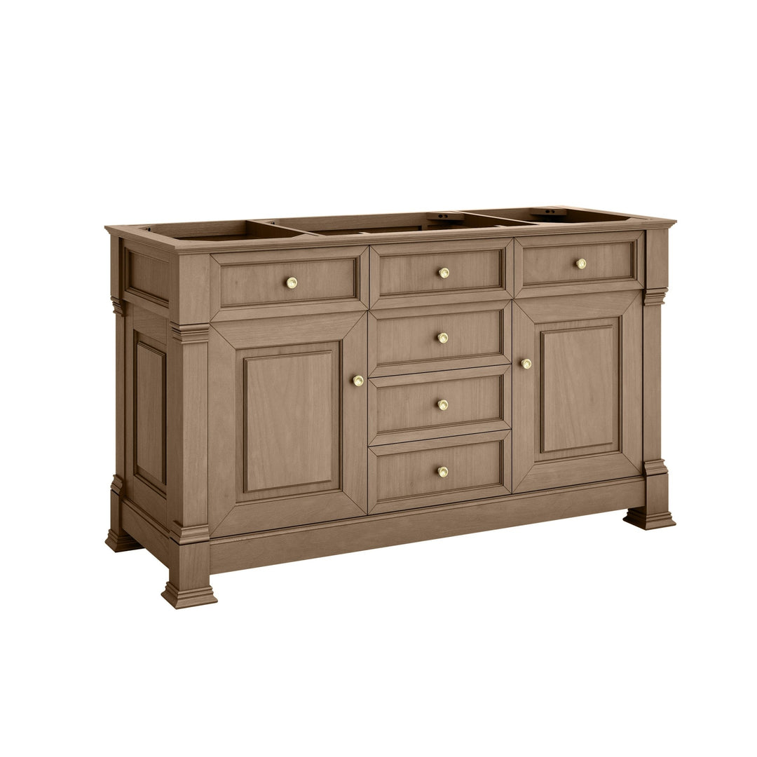 Brookfield 60" Single Vanity, Pecan