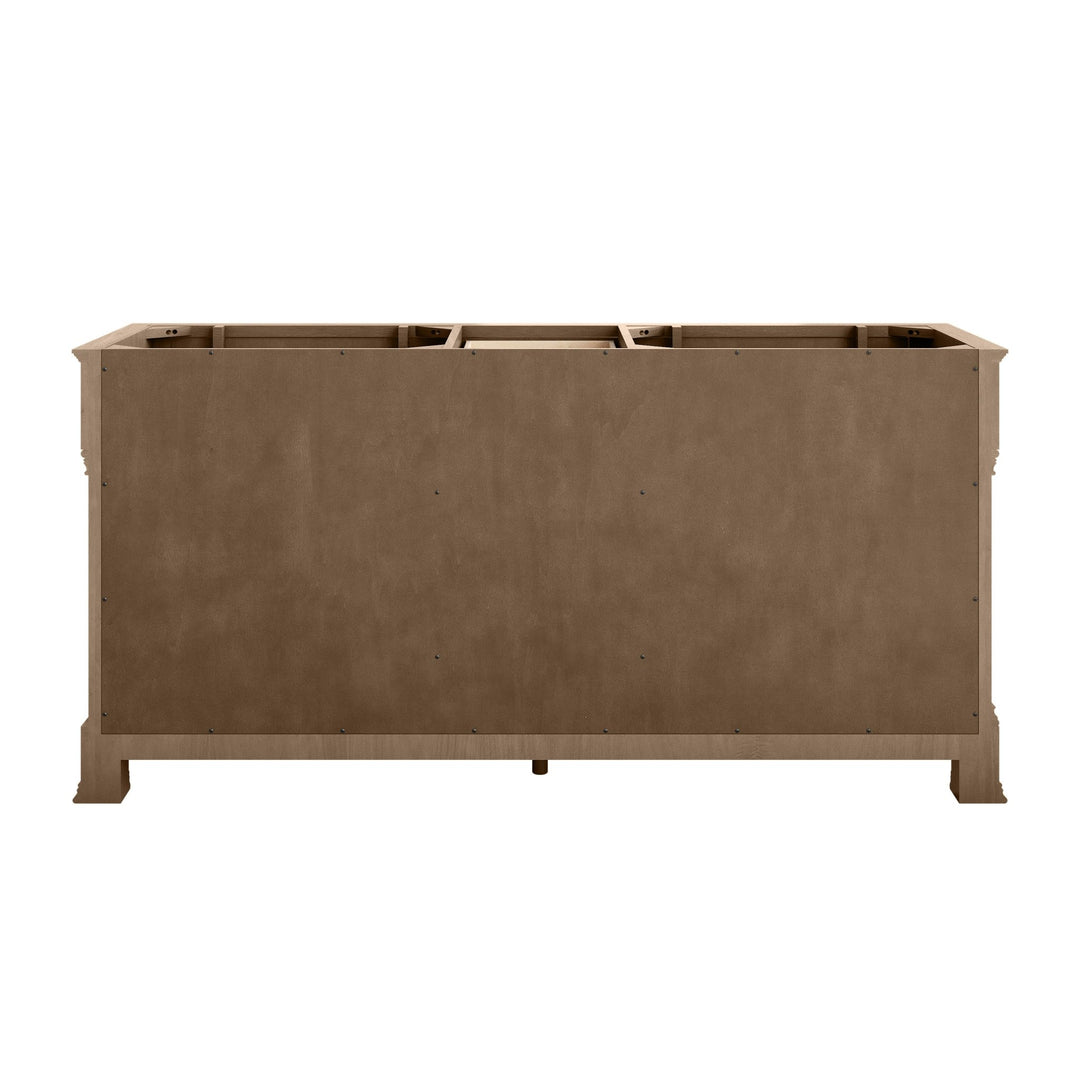 Brookfield 72" Double Vanity, Pecan w/ 3 CM Victorian Silver  Silestone® Top