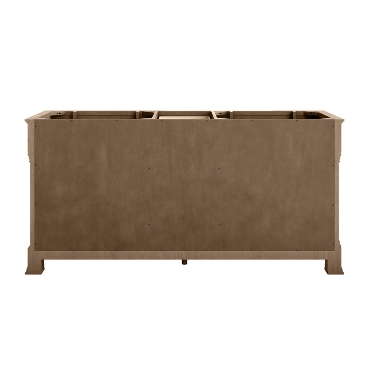 Brookfield 72" Double Vanity, Pecan w/ 3 CM Victorian Silver  Silestone® Top