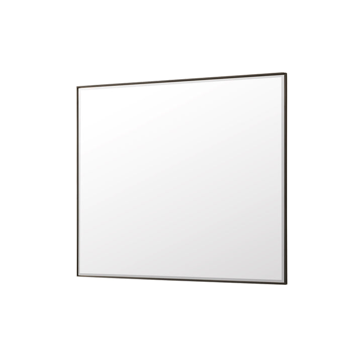 Rohe 48" Rectangular Mirror, Matte Black