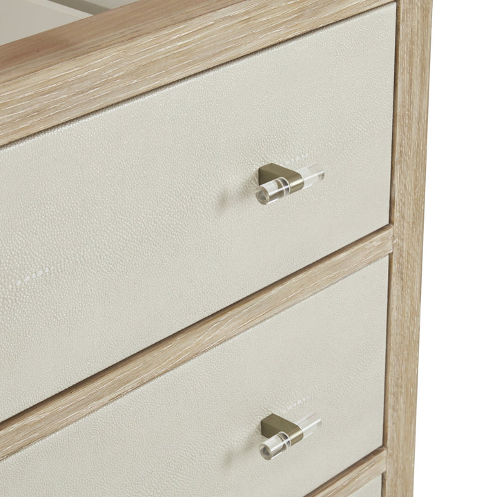 Celeste 36" Single Vanity, Sunwashed Oak with Embossed Shagreen w/ Single Hole 3 CM White Zeus Silestone Top & Backsplash
