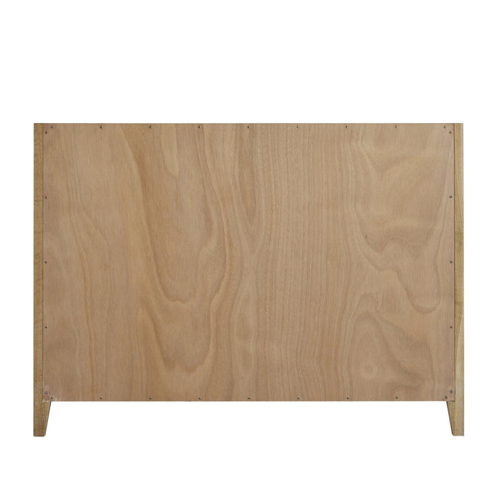 Celeste 48" Single Vanity, Sunwashed Oak with Embossed Shagreen w/ 3 CM Arctic Fall Solid Surface Top