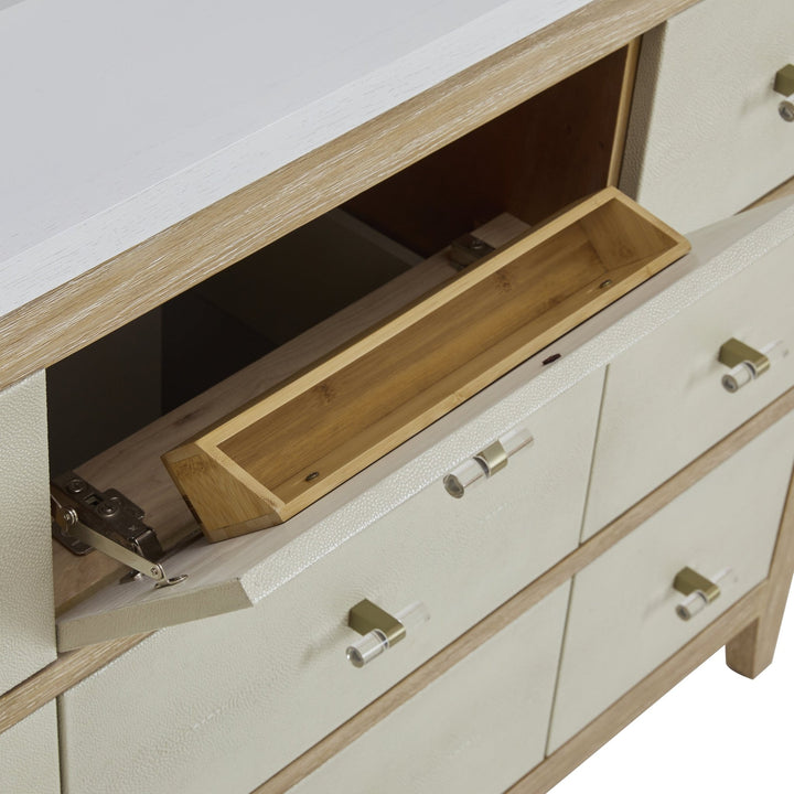 Celeste 48" Single Vanity, Sunwashed Oak with Embossed Shagreen w/ Single Hole 3 CM White Zeus Silestone Top & Backsplash