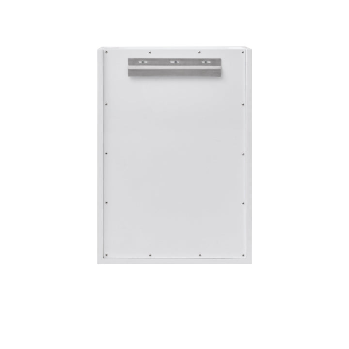 Chianti 20" Single Vanity, Glossy White w/ White Glossy Composite Stone Top