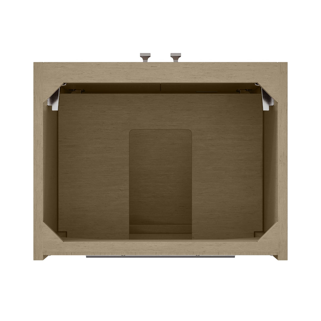Chianti 20" Single Vanity, Walnut Whisper w/ White Glossy Composite Stone Top