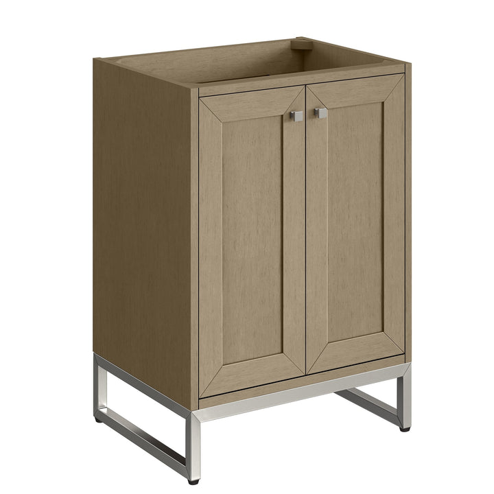 Chianti 24" Single Cabinet, Walnut Whisper, Brushed Nickel