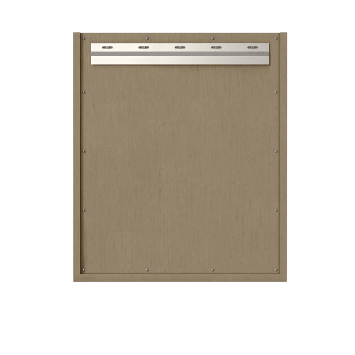 Chianti 24" Single Cabinet, Walnut Whisper, Champagne Brass