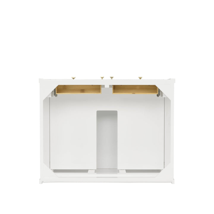 Chicago 30" Single Vanity, Glossy White, w/ 3 CM Parisien Bleu Silestone® Top