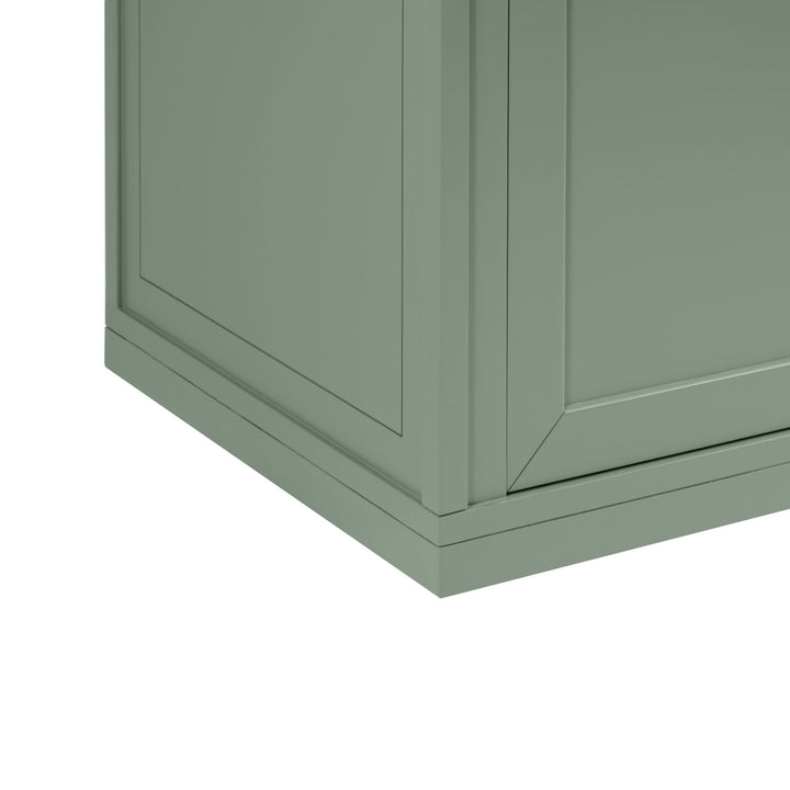 Chicago 30" Single Vanity, Smokey Celadon, w/ 3 CM Victorian Silver Silestone® Top