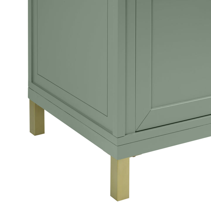 Chicago 30" Single Vanity, Smokey Celadon, w/ 3 CM Victorian Silver Silestone® Top