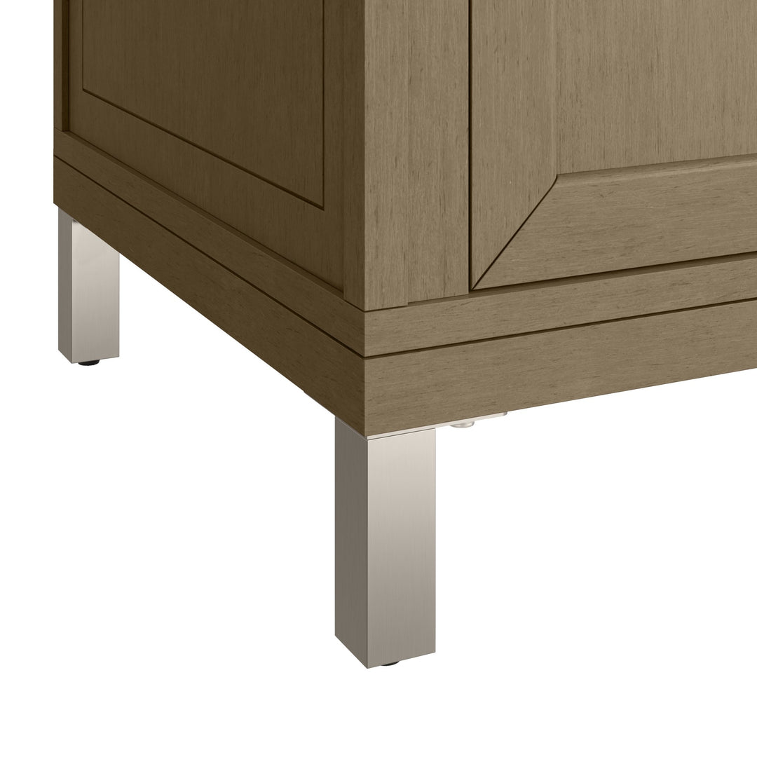 Chicago 30" Single Vanity, Walnut Whisper, w/ 3 CM Lime Delight Silestone® Top