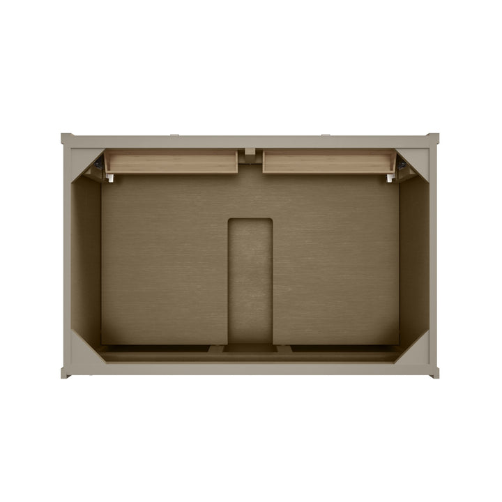 Chicago 36" Single Vanity, Walnut Whisper, w/ 3 CM Charcoal Soapstone Silestone® Top