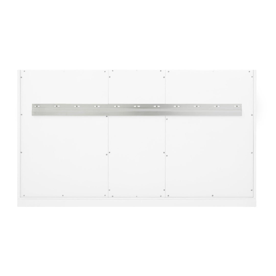 Chicago 48" Single Vanity, Glossy White, w/ 3 CM Eternal Jasmine Pearl Silestone® Top