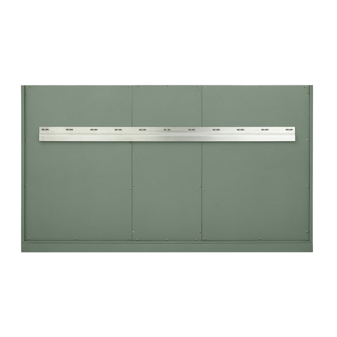 Chicago 48" Single Vanity, Smokey Celadon, w/ 3 CM Arctic Fall Solid Surface Top
