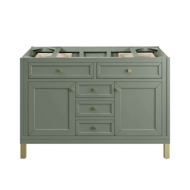 Chicago 48" Single Vanity, Smokey Celadon, w/ 3 CM Ethereal Noctis Silestone® Top